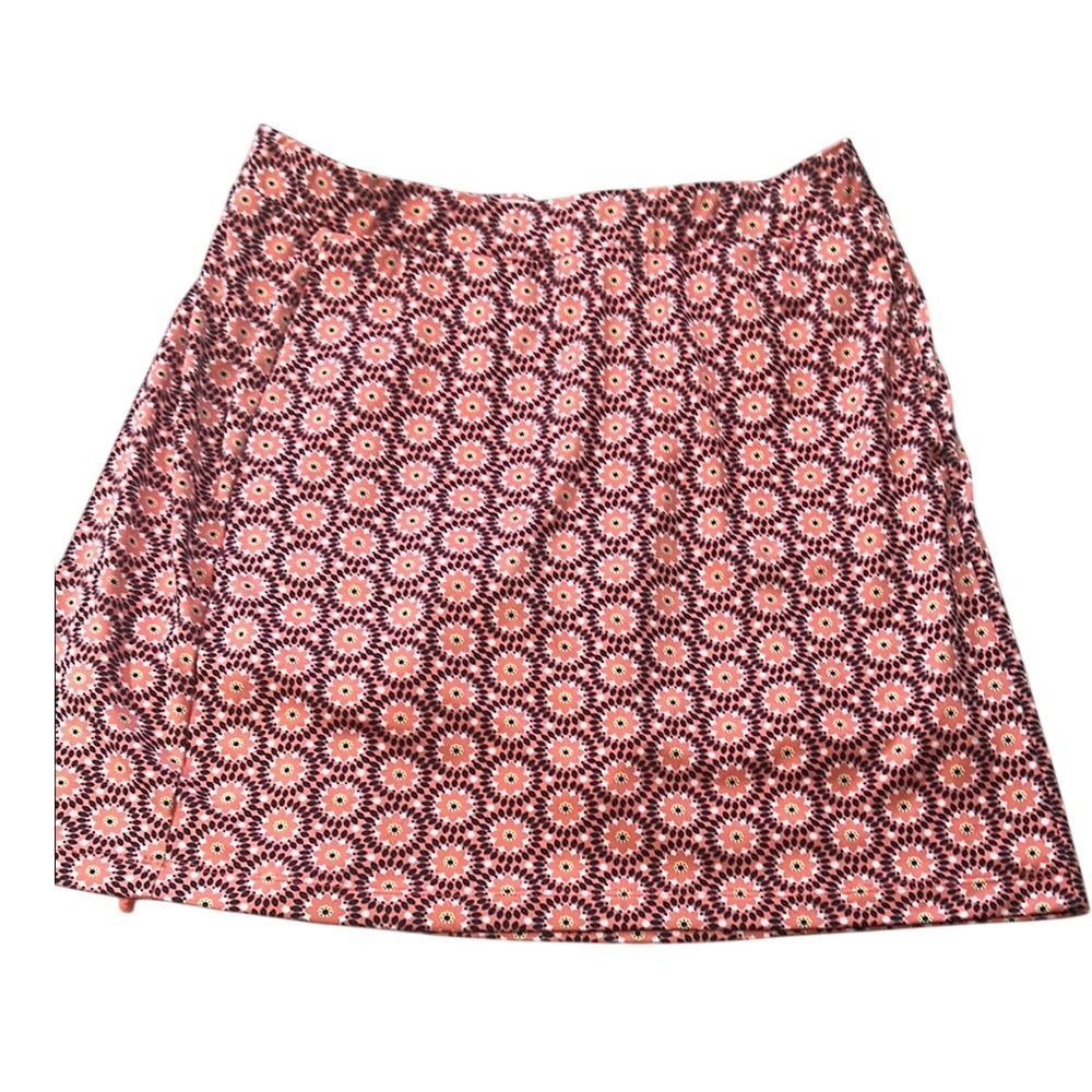 Tail White Label Skort Coral Floral Print Athletic Golf Skirt‎ L